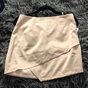 Satin mini skirt